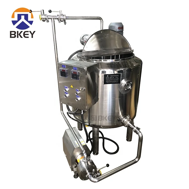 High Quality 200L 300L 500L Homogenizer Mixing Tank Emulsifier Machine Vacuum Emulsifying Mixer for Cosmetic Production Line