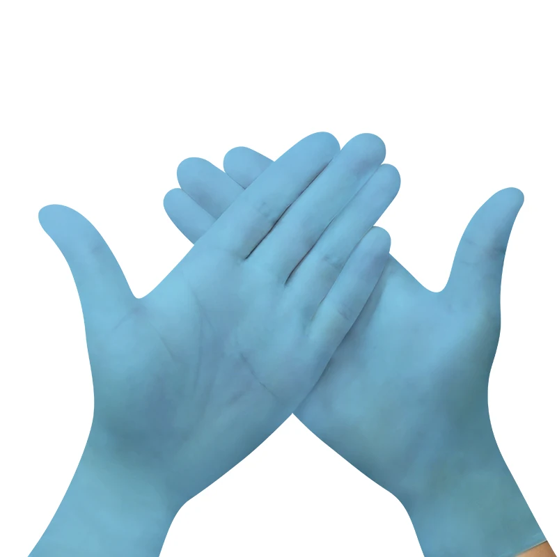 S/M/L/XL/XXL Disposable Count Bulk Glove Powder Free Blue Vinyl Gloves Examination Disposable Blue Vinyl Gloves
