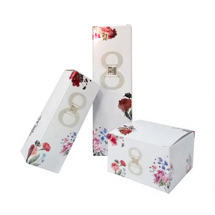 Cajas De Carton Biodegradable Recyclable GMI Certification Excellent Cosmetic Paper Box Packaging Essential Oil Packaging