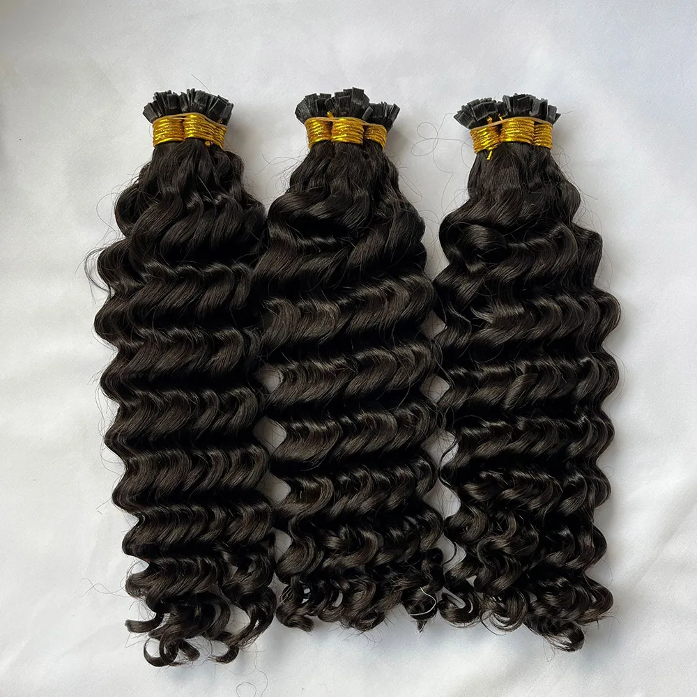 Most Popular Factory Price Buy Wholesale U V Fan Y I tip keratin 100% human hair keratin bond hair extensions