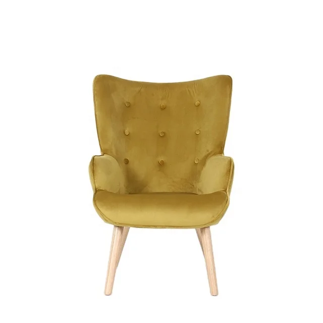 Laynsino Newest Design Hotel Living Room Lounge Chairs With Ottoman