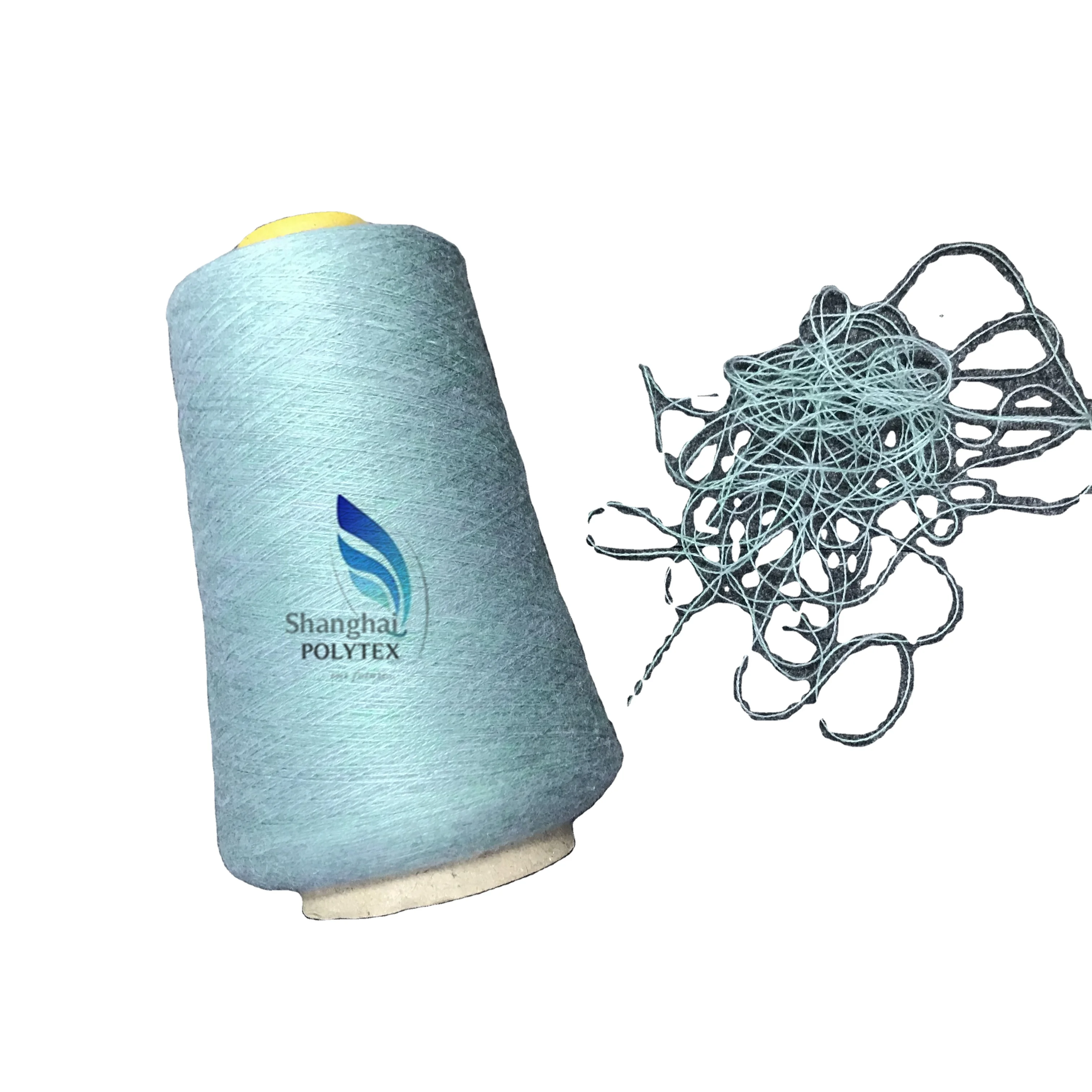 Viscose nylon PBT core spun yarn for knitting sweaters 2/48Nm acrylic blended yarn for Imitation wholesale price