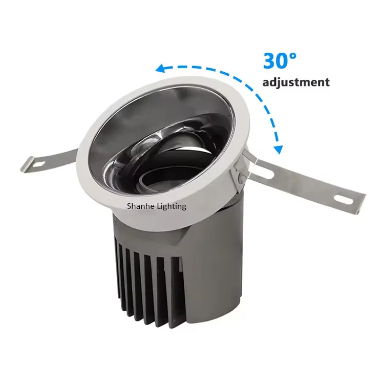 DALI Dimmable ультра антибликовый COB светодиодный встраиваемый светильник