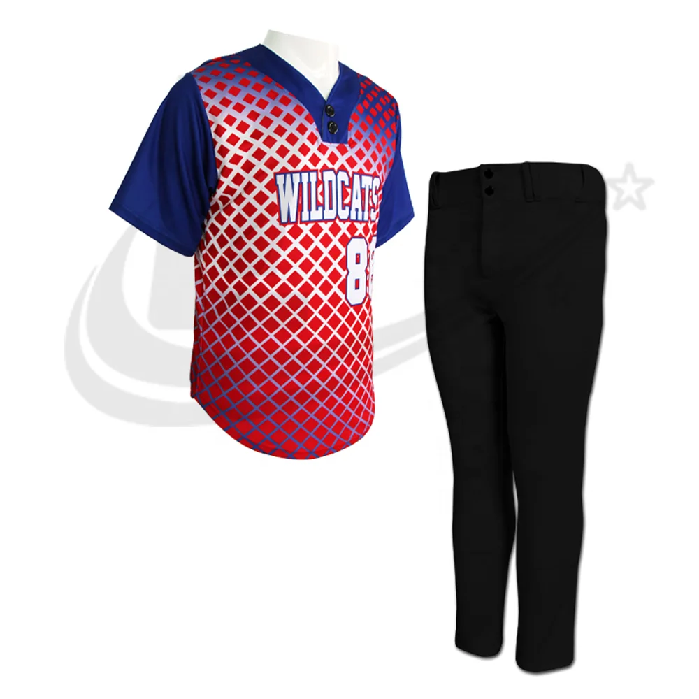 OEM Custom Made Sublimation Baseball Uniform / Best Design Sublimation Baseball Jersey and Pant
