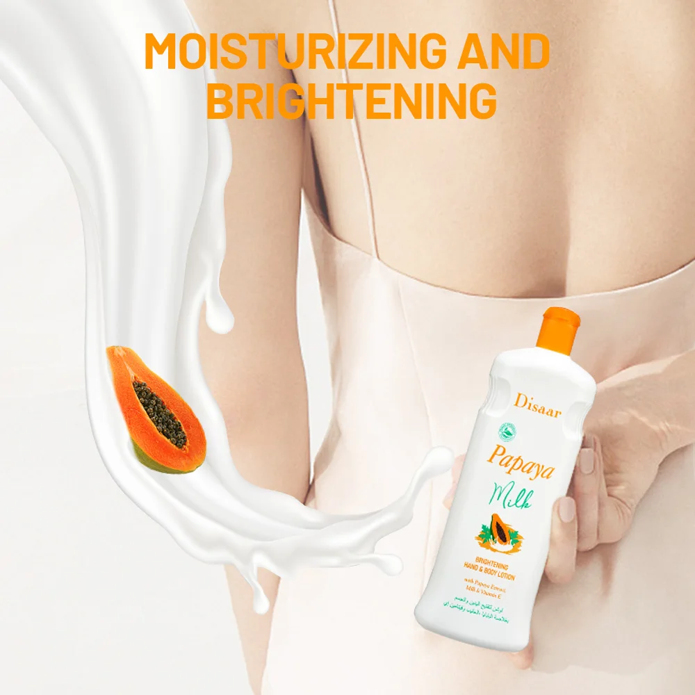 Disaar Best Papaya Milk Brightening Hand & Body Skin Whitening Lotion Skin Care Product Cest Skin Whitening Lotion