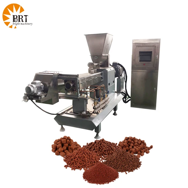 extrusion machine for making fish feed floating and sinking fish feed extruder plant trout pet food extrusion machine