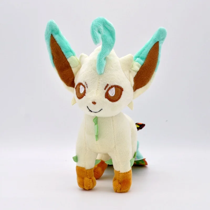 Wholesale 20cm High Quality Anime Poke mon Plush Toy With Tags Standing Evolution Eevee Plush Grab Doll