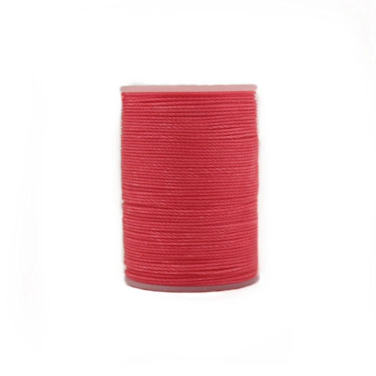 420d/3 High Toughness Flat Bonded Weaving Leather Sewing Cord Polyester Waxed Cotton Thread 1 Mm