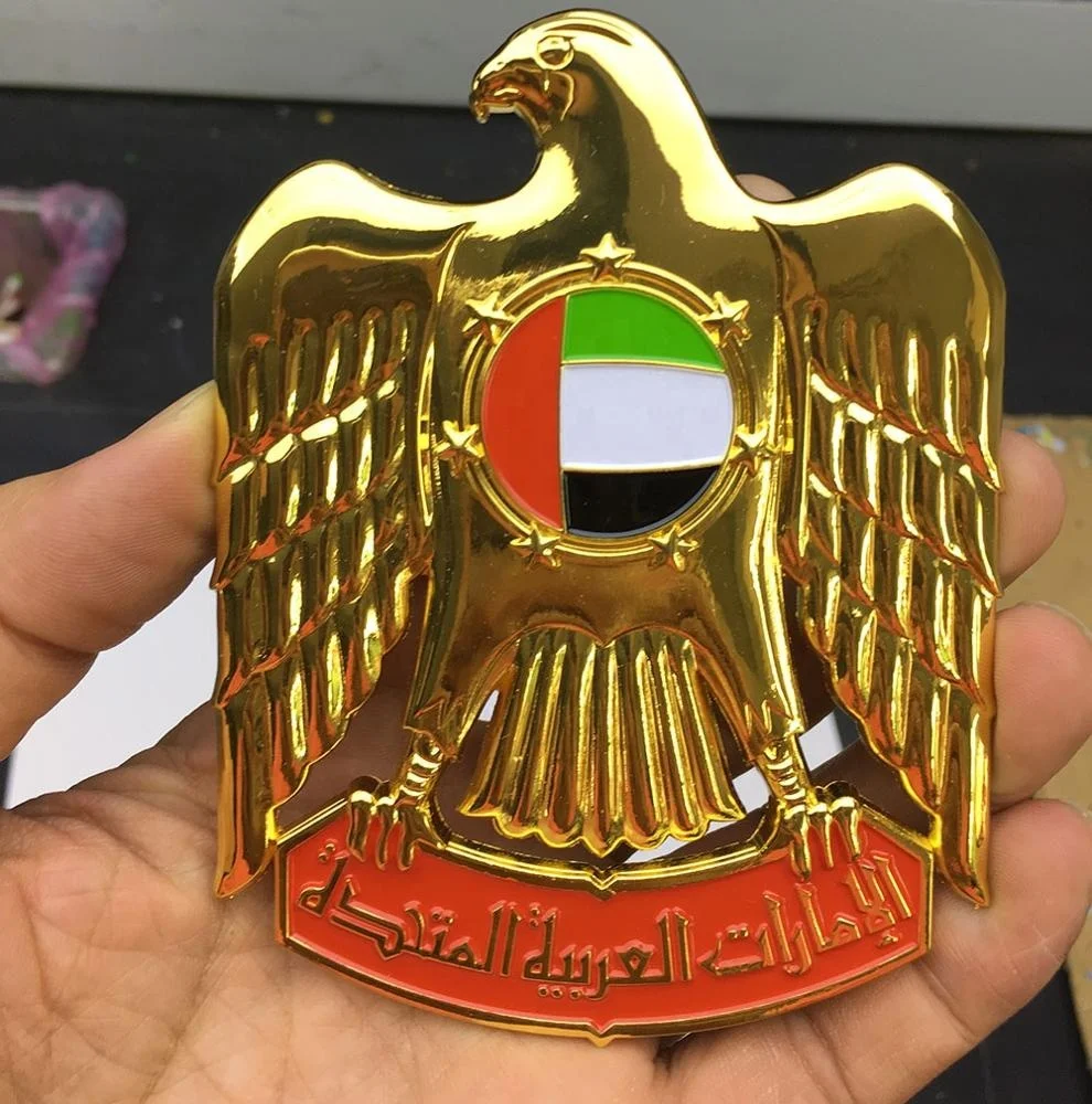 Wholesale new design hot sale UAE cut out various color F3 metal car badges