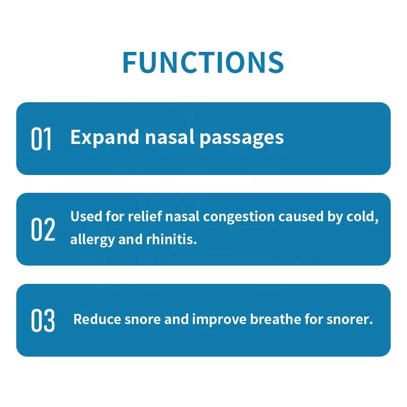 30pcs Breath Nasal Strips Right Aid Stop Snoring Nose Patch Good Sleeping Patch Product Easier Breath Sleeping Nasal Strips Tape