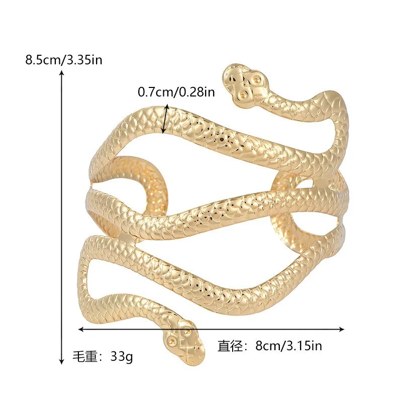 Punk Coiled Snake Spiral Upper Arm Cuff Armlet Armband Bangle Women Jewelry Egypt Swirl Snake Arm Cuff Armlet