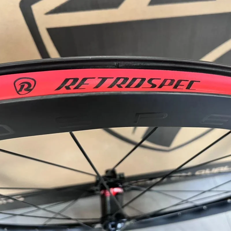 Twitter Road Bike Wavy Wheelset RETROSPEC Retrospec Carbon Fiber Wheel Disc Brake RS Four Peilin 700C Thru Axle Thru-Axel