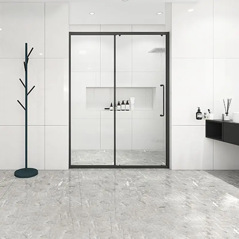 Modern Sliding and Folding Glass Shower Door with Frameless 10mm Tempered Glass and 6mm Tempered Glass Pan for Hotels Bathrooms