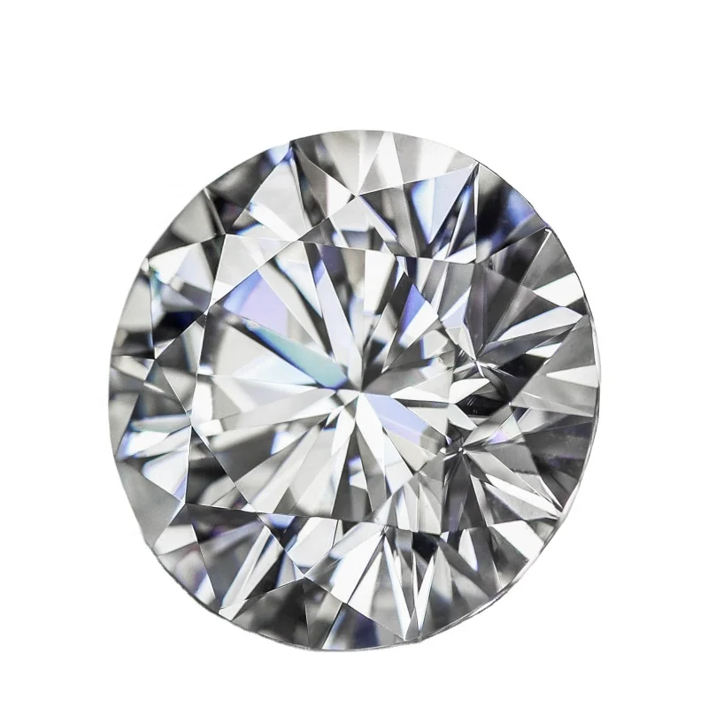 
Wholesale high quality Moissanite round loose diamond custom ring 2 carat 3 carat white perfect cut diamond gemstone 