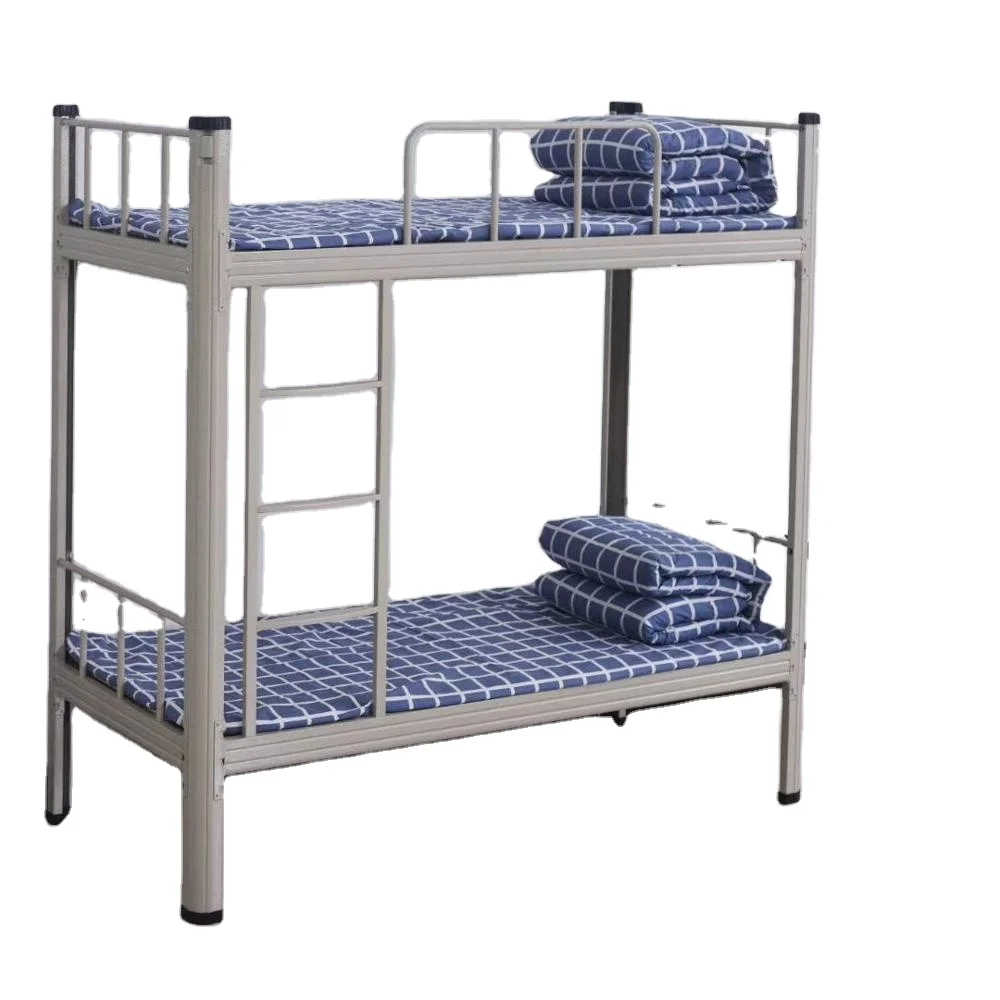 CKD structure iron steel single bed in flat packing one person metal bunk bed frame