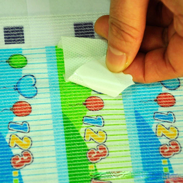 Diaper raw materials velcro side tapes 3 pieces green blue color elastic PP Frontal Tape For Disposable Baby Diaper Materials