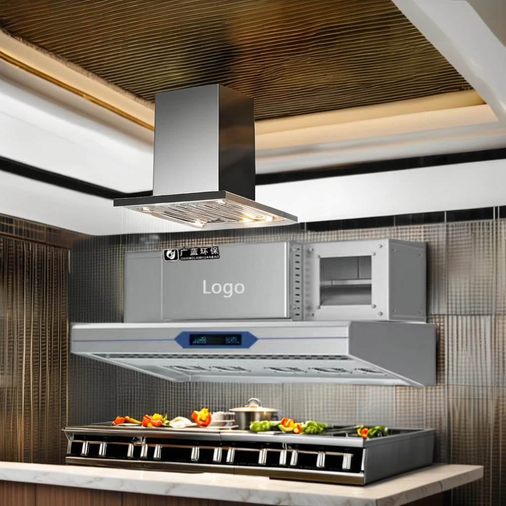 ISO9001 Approved Electric 1.5m Kitchen Hood Fume Extractor Wall Mounted Stainless Steel Range Hoods Hotel Catering Use