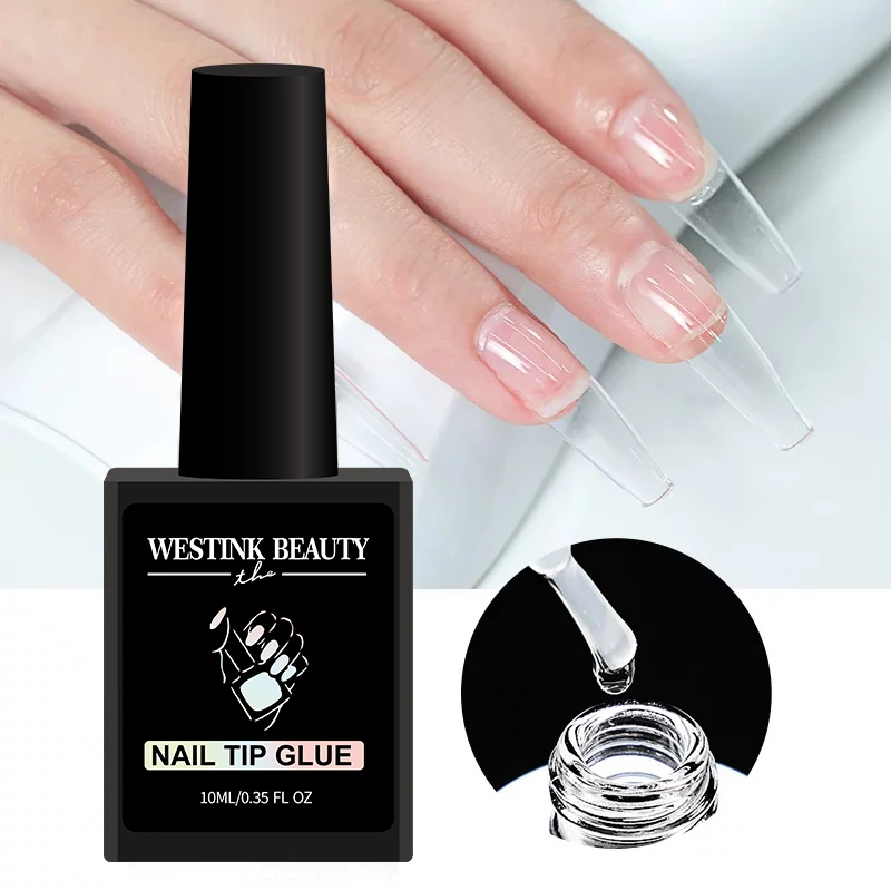 Nails Salon Products Soft UV Gel Nail Polish Extension Tips Fake Press on Nails with Glue Wholesale