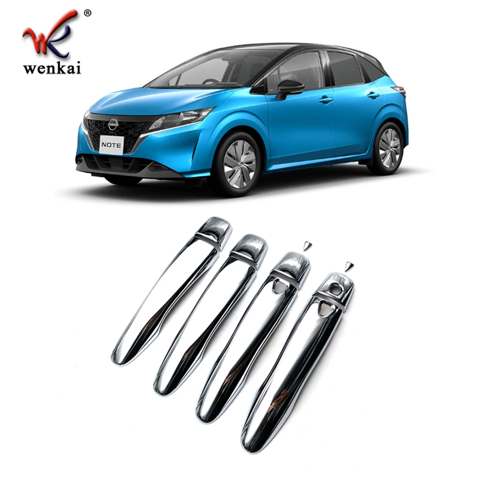 Abs Chrome Side Door Handle Cover Trim For Nissan Note E13 2021 2022 Car Accessories