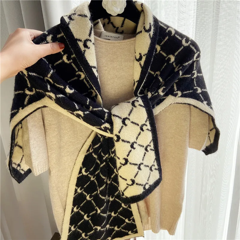 2021 New Fashion pashmina cashmere knitted scarf shawl