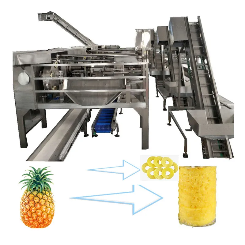 Industrial Automatic Canned Pineapple Machine Canned Pineapple Slices Dices Processing Line