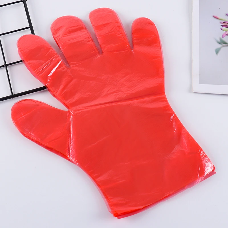 1000pcs 100 pack disposable pe plastic food gloves for cook