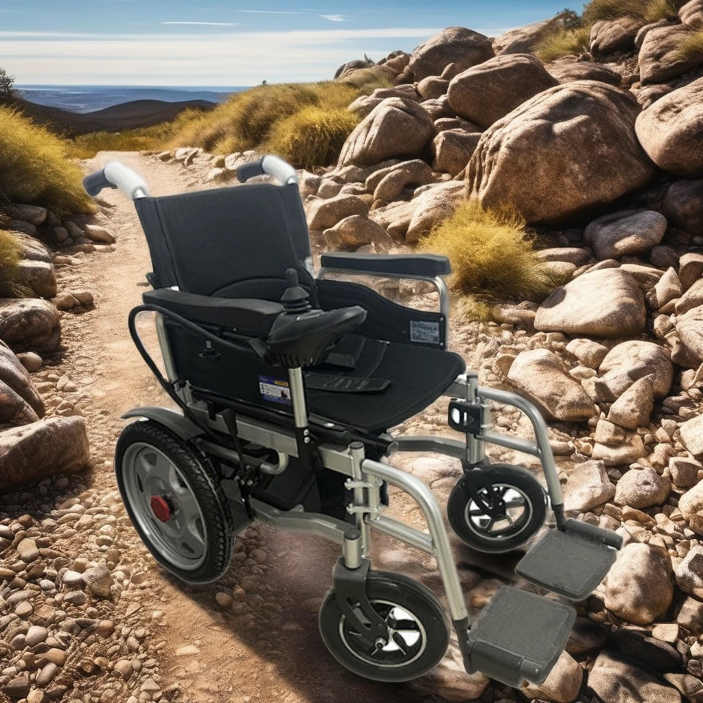 Remote Control Battery Powered Portable Small Lightweight Electric Folding Wheelchair