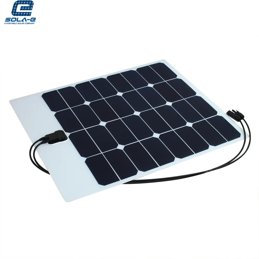 ETFE Flexible Solar Panel Half Cut Cell Flexible Panel Quyosh 50W Fotovoltaico Panneau Solaire Souple Panel Solar Para Celulares