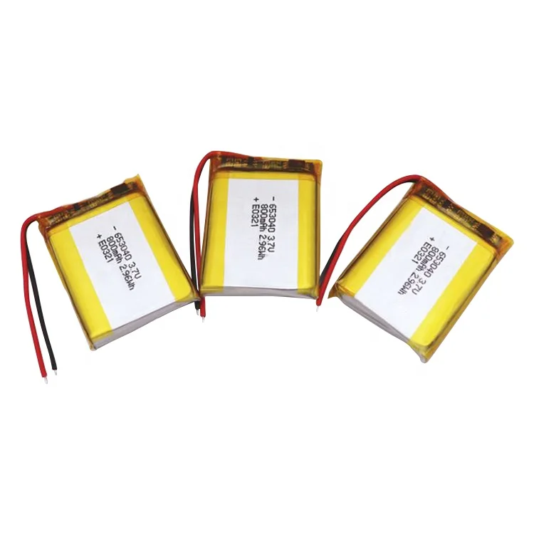 Custom 11.1V 7.4V 3.7V Rechargeable Li-Polymer Battery Wholesale 6.5mm Lipo Battery 800 Mah