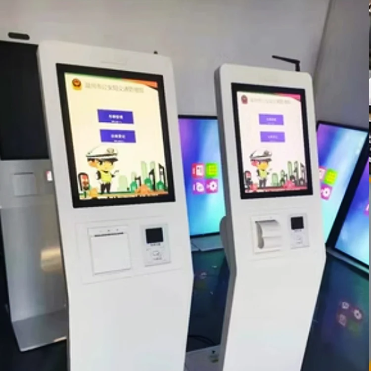 19 Inch Mall Kiosk Lcd Touch Screen Display Custom Pacp Monitor Waterproof Self Service Kiosk for Bank Supermarket