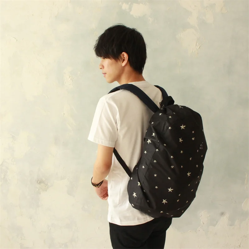 Simple studs star 2way backpack waterproof mobile rain bag cover