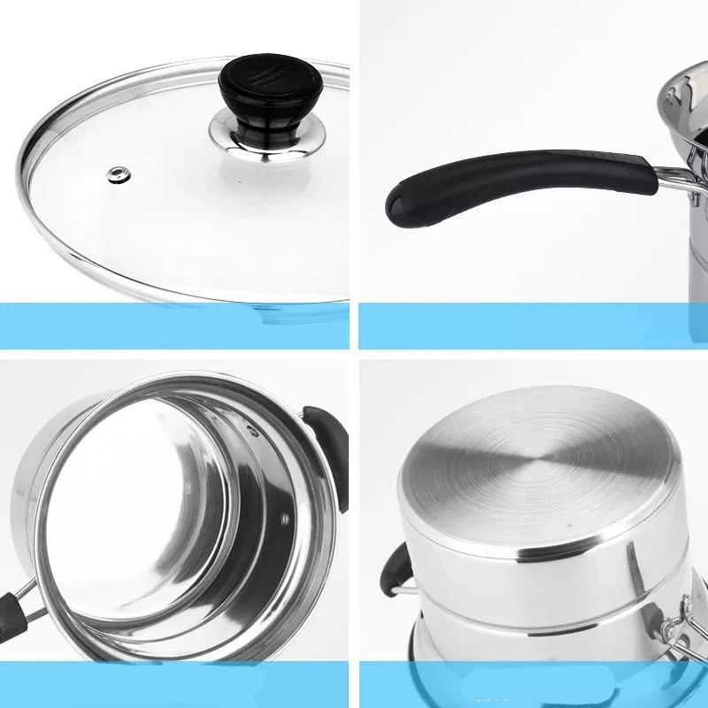 Factory Wholesale Multipurpose Pasta Pot Stainless Steel Pasta Cooker Steamer Pot With Strainer Noodle Pot