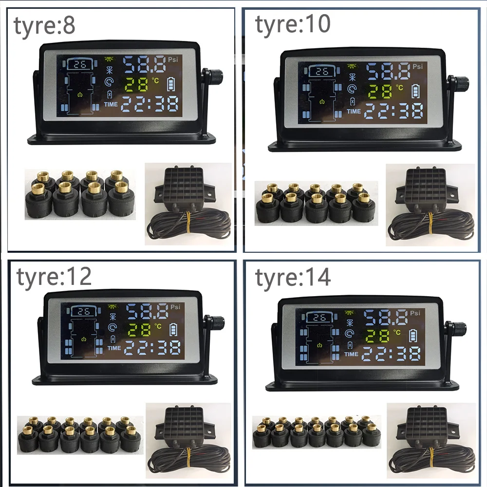 Big Vehicle TPMS for Truck Trailer and Bus Tire Pressure Monitor Monitoring System Tyredog TPMS