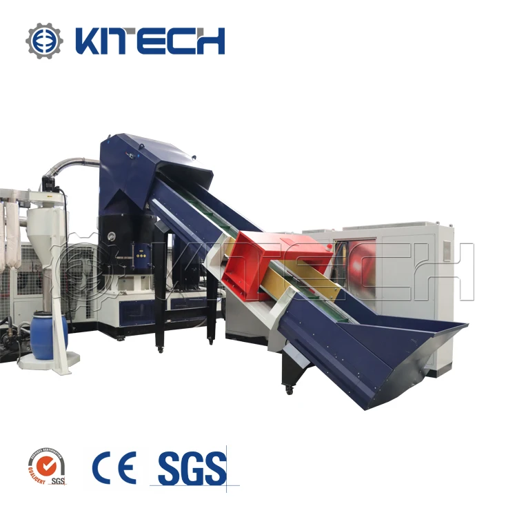 
High Capacity Compacting Water Ring Plastic Recycling Machine For PE PP LDPE HDPE BOPP EPS 