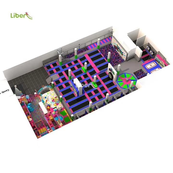 1000sqm customized Europe standard trampoline park for kids and adults