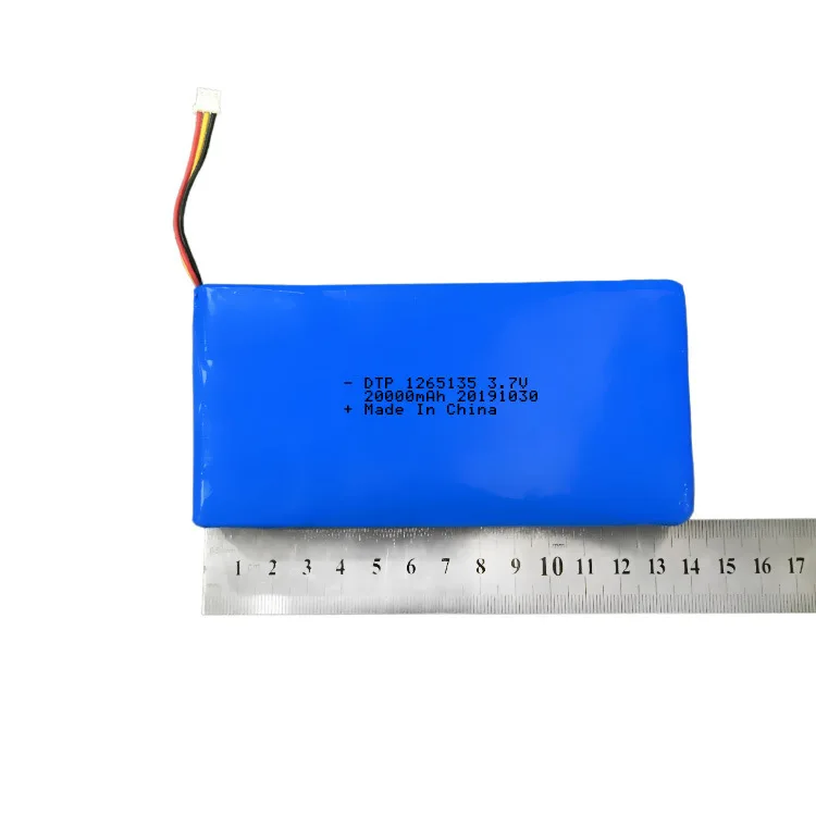 Изготовленный на заказ KC Сертифицированный 3 7 V NMC Pouch cell 1265435 литиевая батарея 20000mAh для электроники