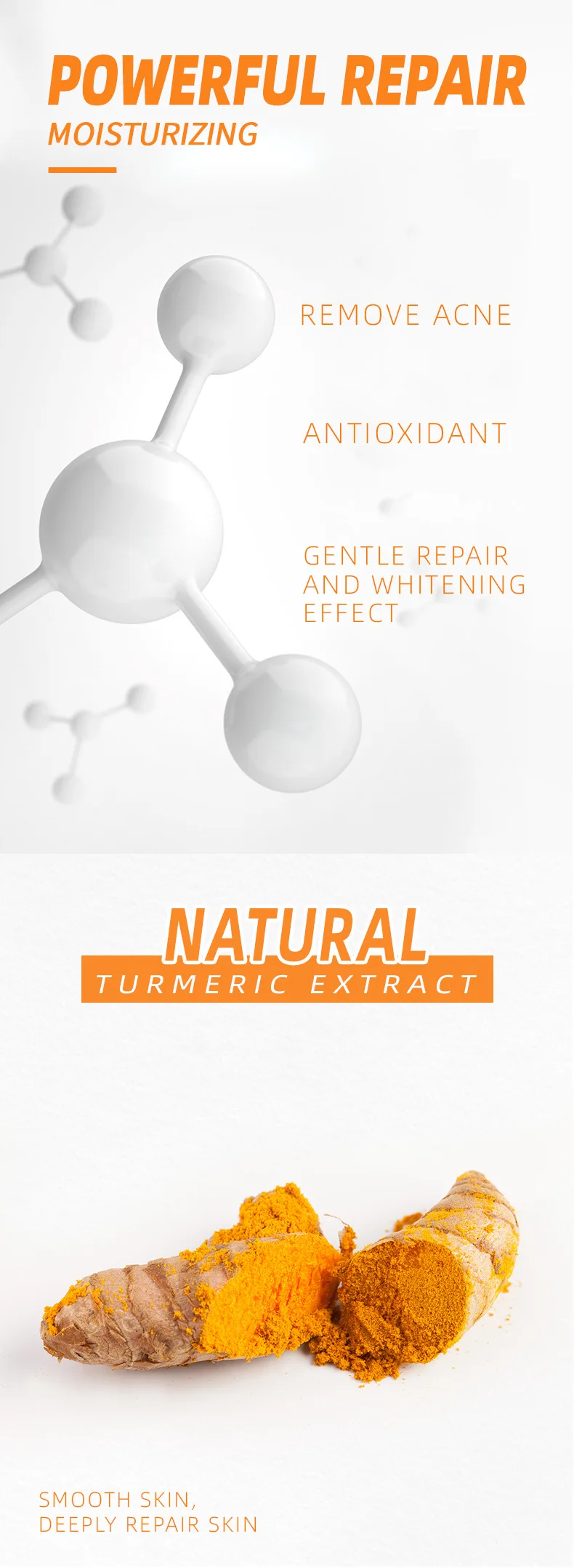 High End Korean Anti Aging Skin Care Set Organic Turmeric Face Products Skin Care Private Label Turmeric Acne-Aid Skin Care Set