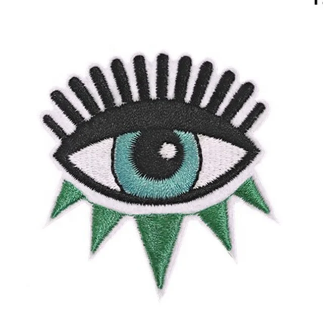 Evil eyes Patches For Clothing Embroidery Patch of Custom Iron On Heat Press Patches Custom Embroidery
