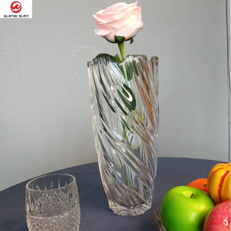 Zhejiang Home Deco nature inside with elegant transparent stylish glass vases