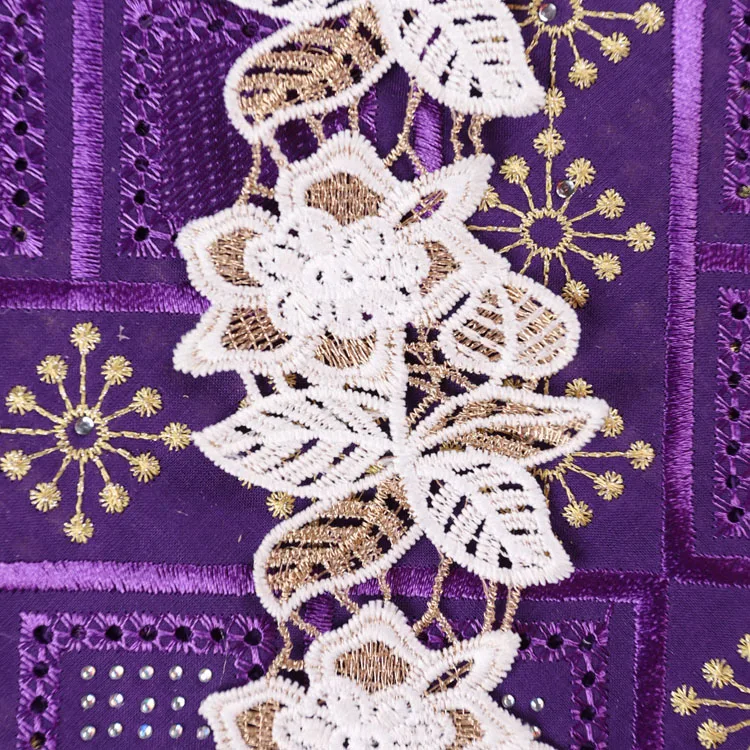 
Flower french lace trim applique lace embroidery ribbon guipure dentelle trimming 