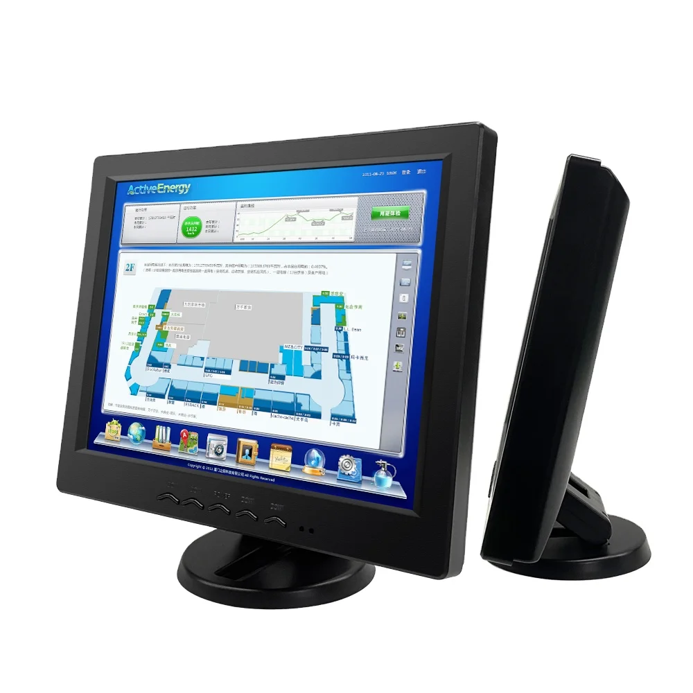 Новый резистивный сенсорный экран монитор 15 дюймов Cctv Домашняя безопасность дешевый настольный ЖК-монитор