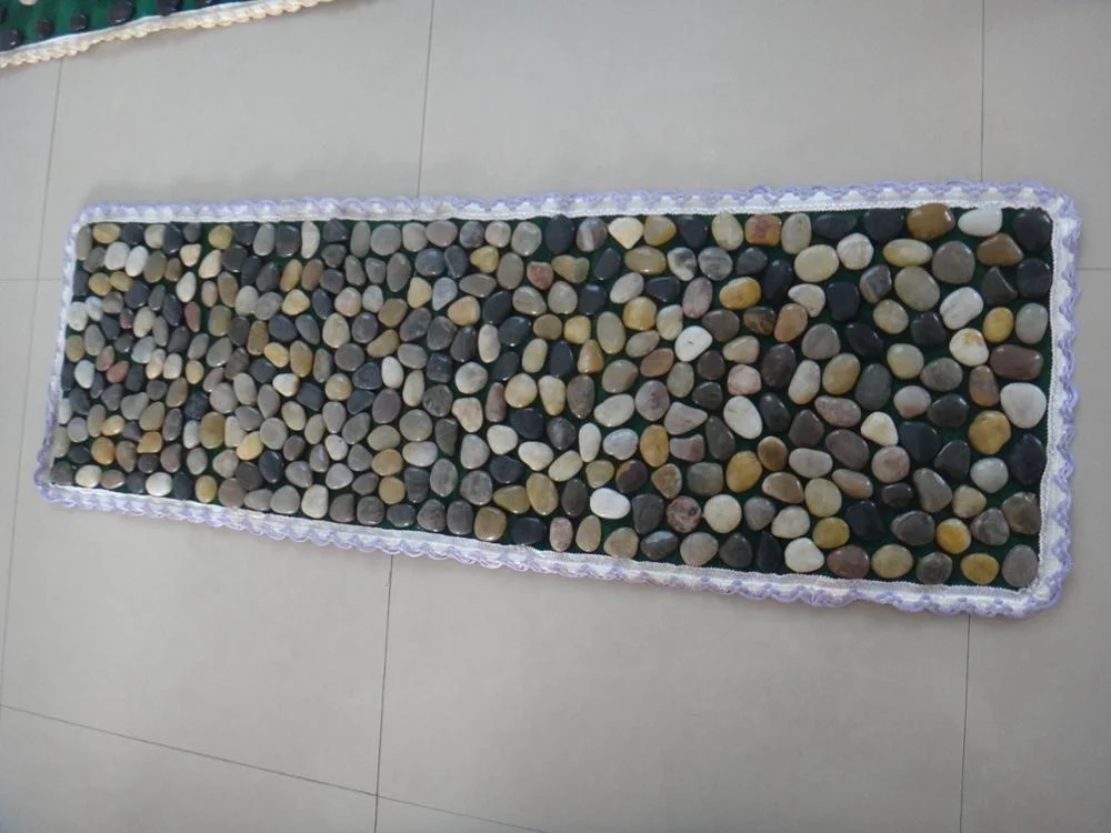 natural pebble ground floor foot massage mat