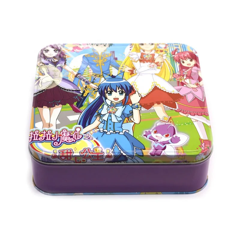 Пустая коробка для печенья, квадратная металлическая жестяная коробка для упаковки Mooncake