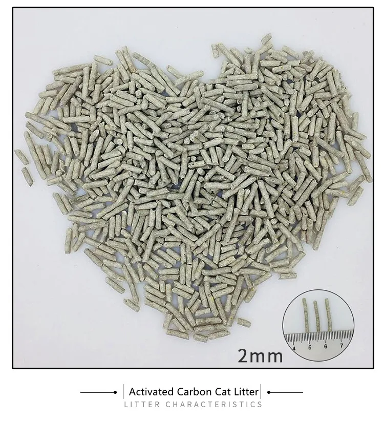 Lovepet Powerful Adsorbent Superior Odor Control Fast Drying Activated Carbon Tofu Cat Litter For Multiple Cat