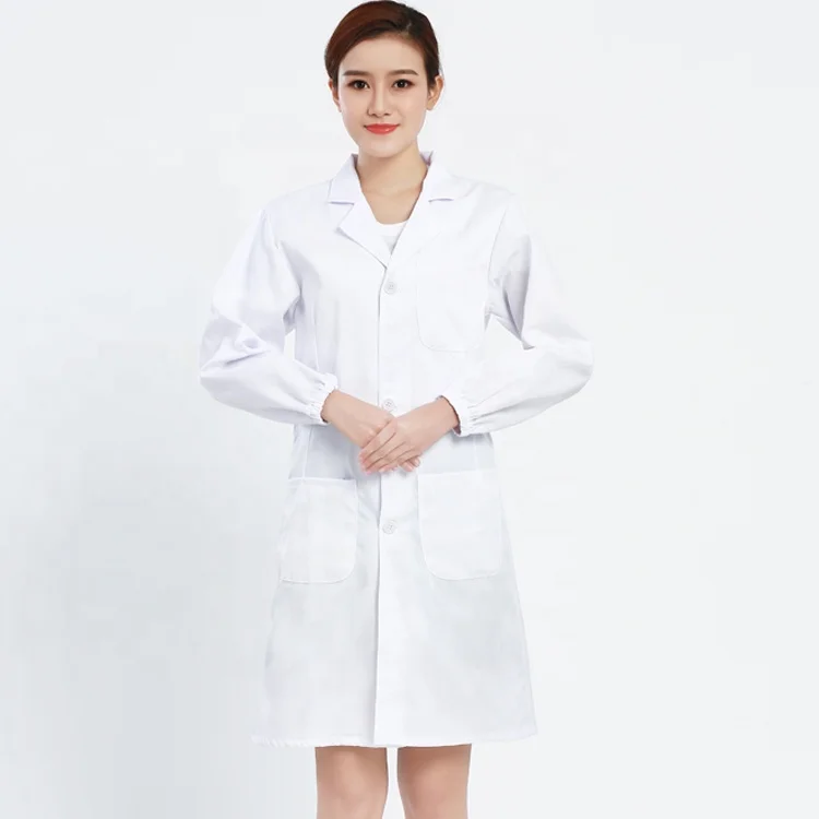 New lab coat Doctor nurse uniform short sleeve long sleeve button Nurse uniform custom logo