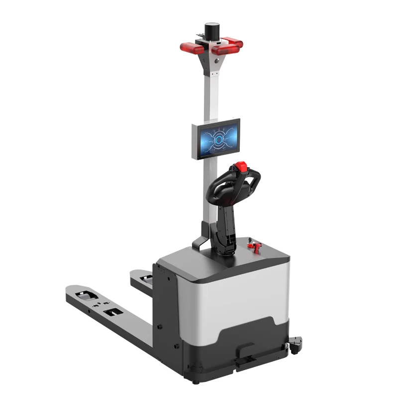 Reeman Automated Forklift Robot 1.5 Ton Lifting Height Laser Electric Stacker Electric Forklifts Trucks Price 4 Wheel for Sale