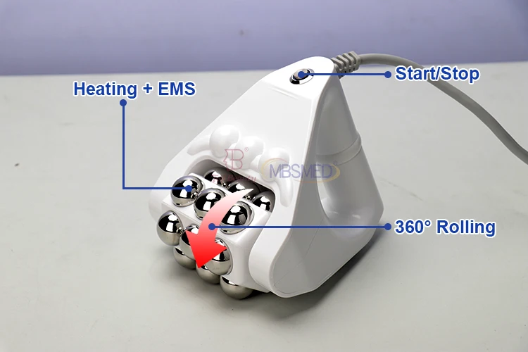 360 Rotation Heating Ems Massage Gun Yoga Massage Stick Body Contouring Machine
