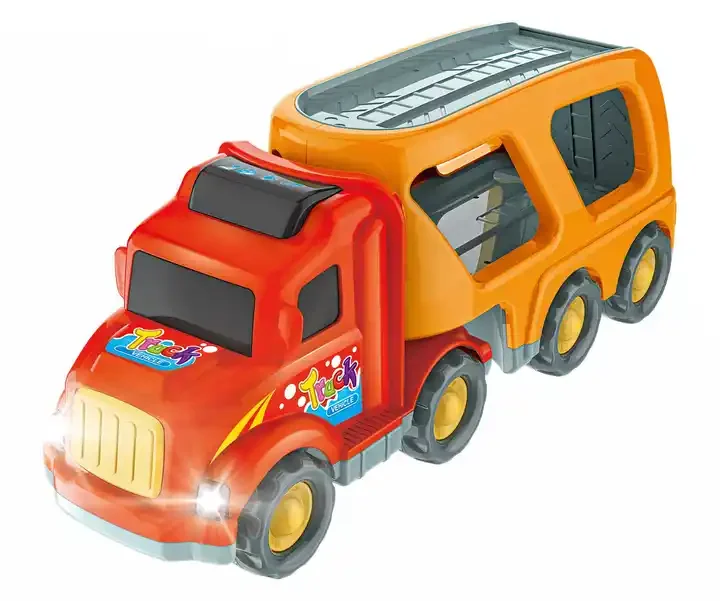 Toddler Carrier Truck Transport Vehicles Toys 5 in 1 Toys for 3-9 Kids Toy Cars Friction Power Set for Kids Christmas Best Gifts