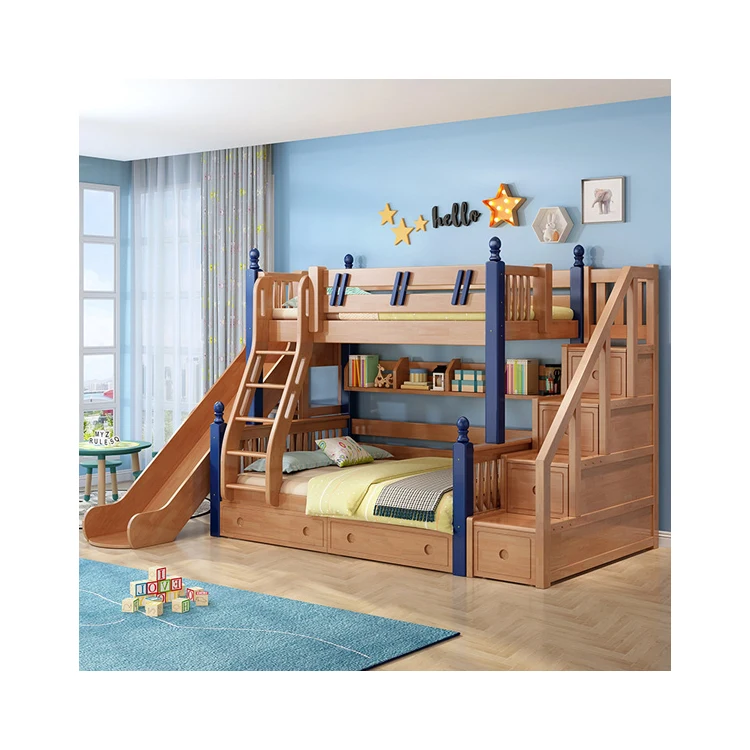 Мебель для спальни, кровать из массива дерева, детская мебель, двухъярусная кровать