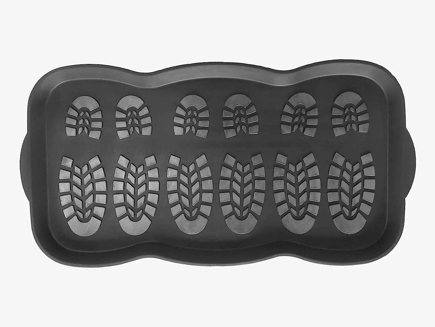 Recycled Rubber Boot Shoe Tray with Coir Insert